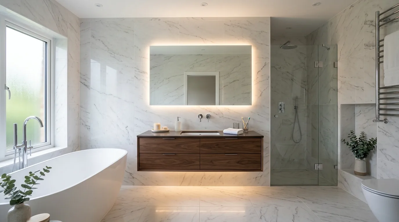 15 Stunning Bathroom Tile Ideas for a Beautiful and Durable Surface hero image