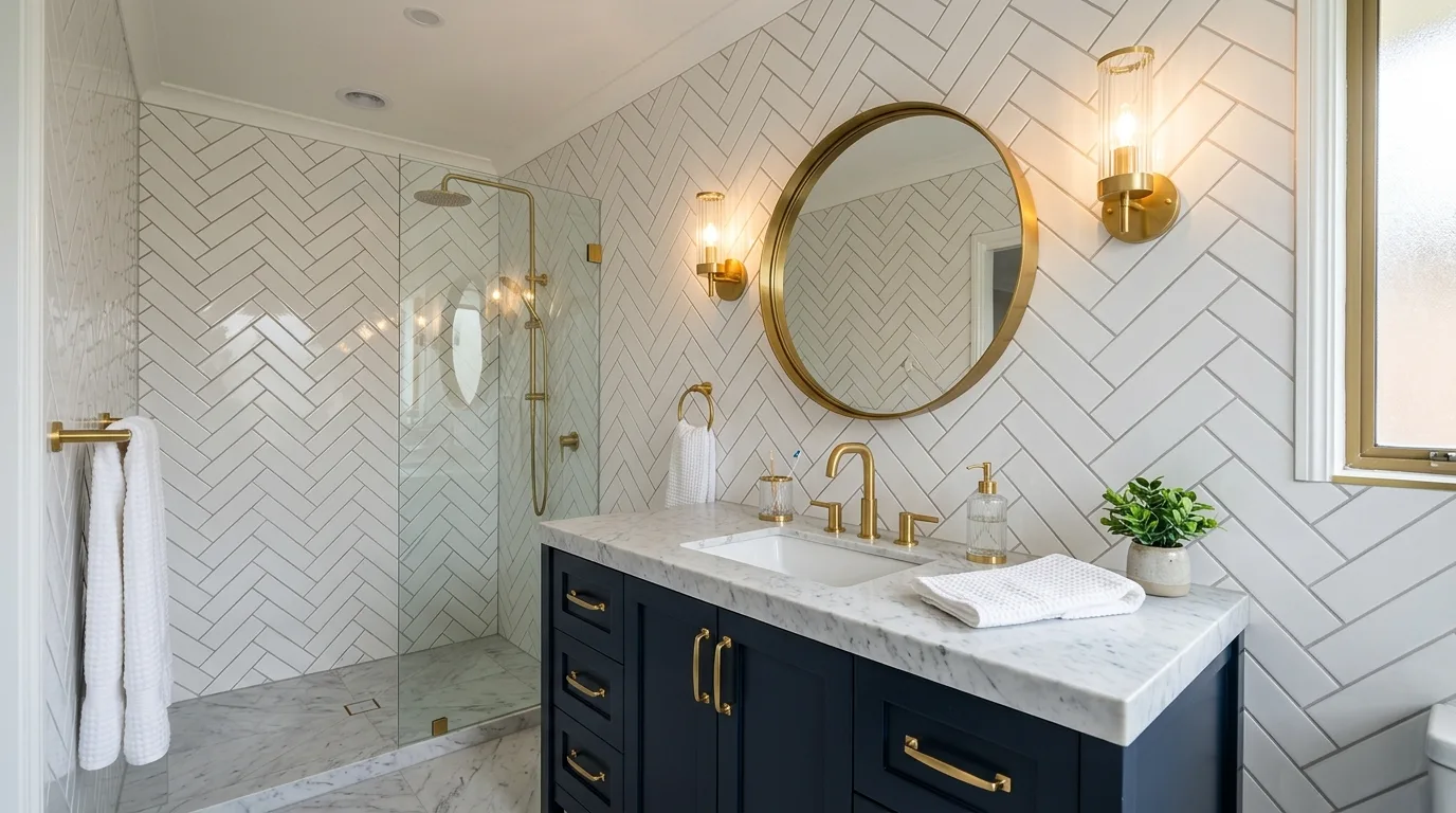 15 Stunning Bathroom Tile Ideas for a Beautiful and Durable Surface inspiration image 3