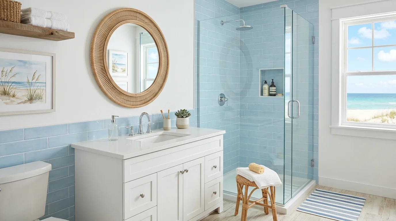 15 Stunning Bathroom Tile Ideas for a Beautiful and Durable Surface inspiration image 7