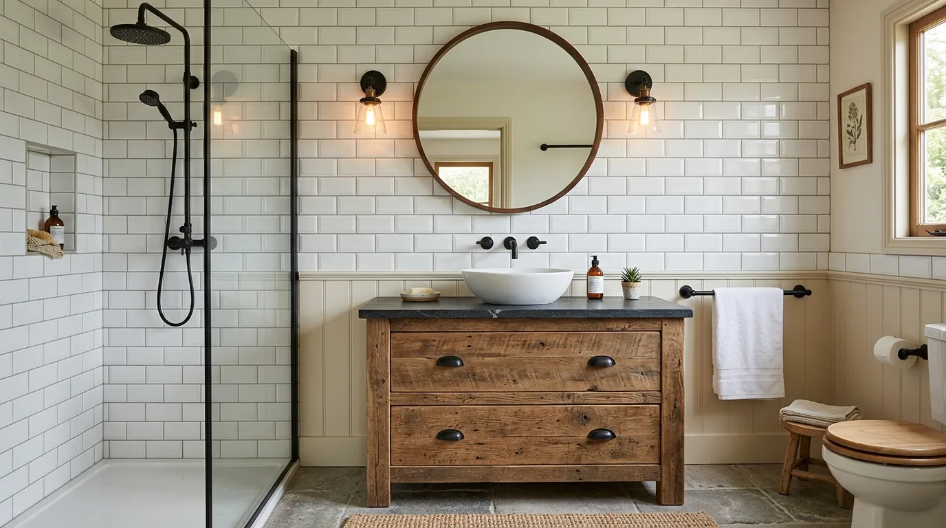 15 Stunning Bathroom Tile Ideas for a Beautiful and Durable Surface inspiration image 11