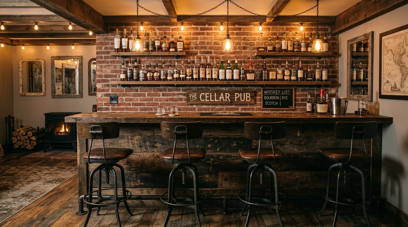 14 Stylish Basement Bar Ideas for the Ultimate Entertainment Space inspiration image 2