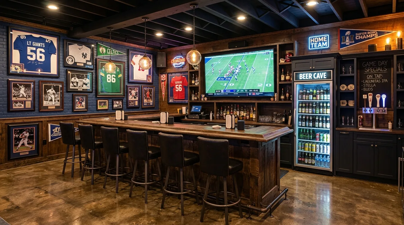 14 Stylish Basement Bar Ideas for the Ultimate Entertainment Space inspiration image 6