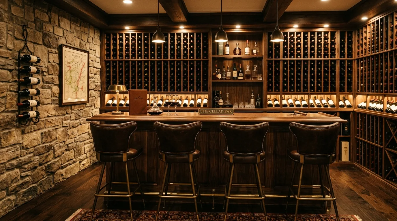 14 Stylish Basement Bar Ideas for the Ultimate Entertainment Space inspiration image 13