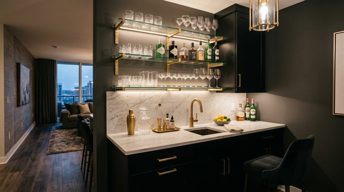 12 Stylish Wet Bar Ideas for a Sophisticated Home Entertaining Area hero image