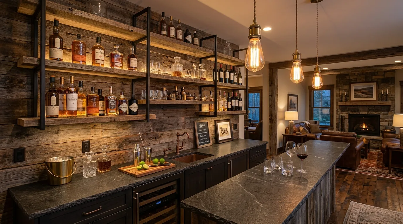 12 Stylish Wet Bar Ideas for a Sophisticated Home Entertaining Area inspiration image 4