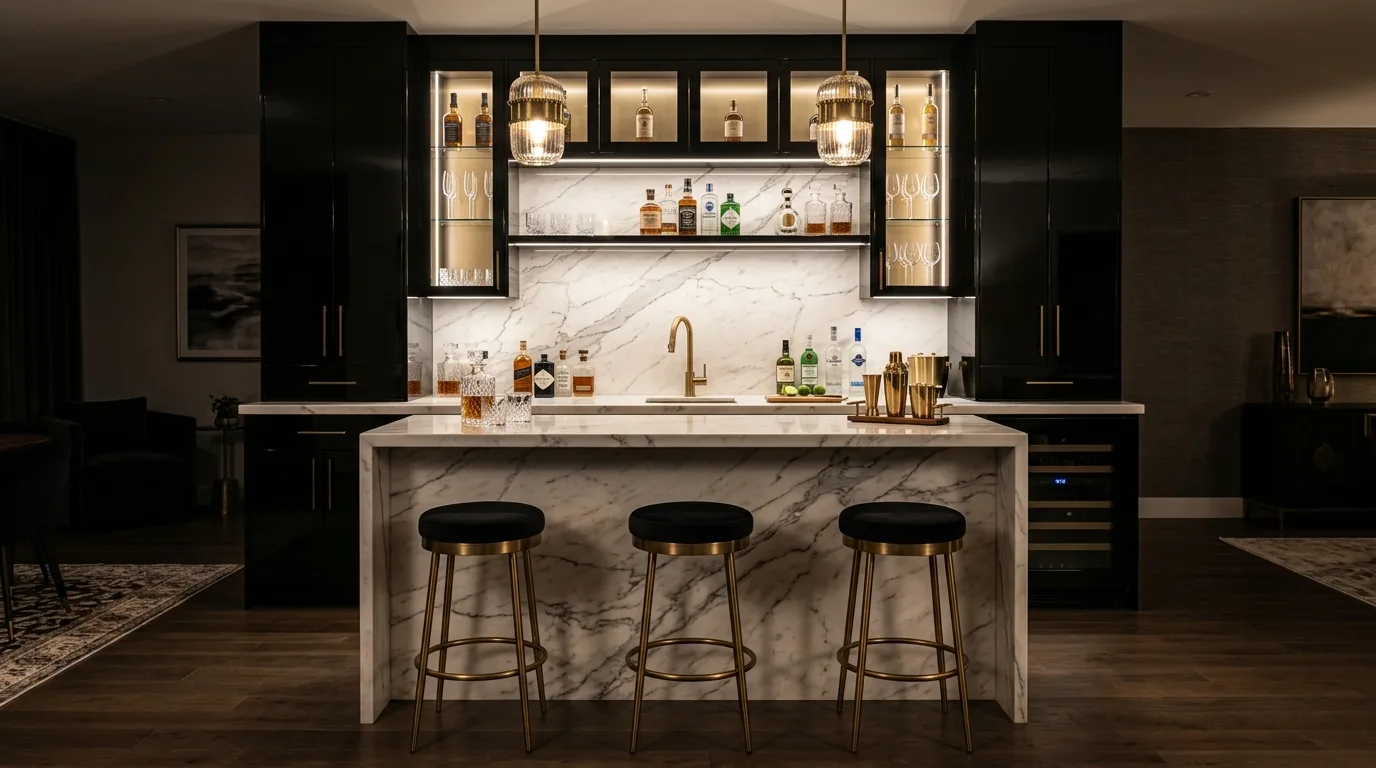 12 Stylish Wet Bar Ideas for a Sophisticated Home Entertaining Area inspiration image 5