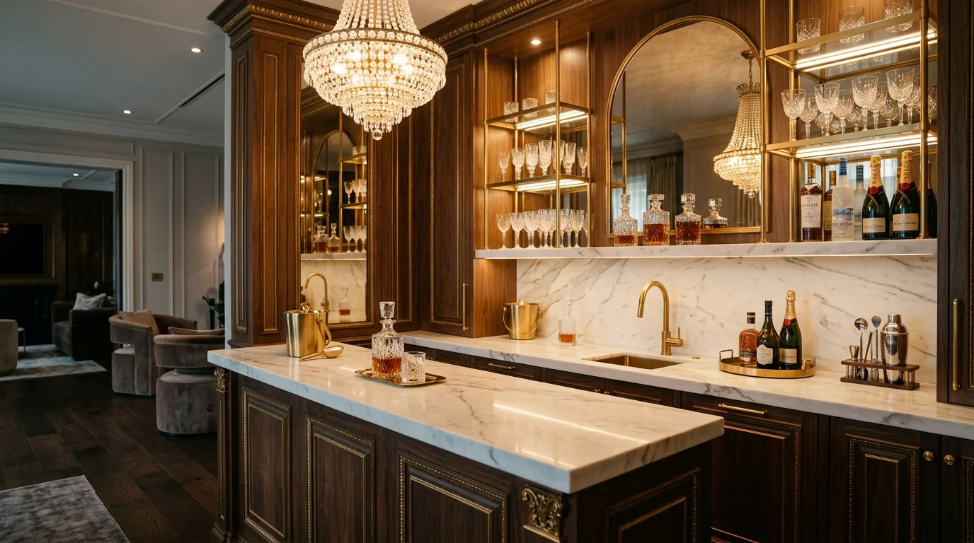 12 Stylish Wet Bar Ideas for a Sophisticated Home Entertaining Area inspiration image 9