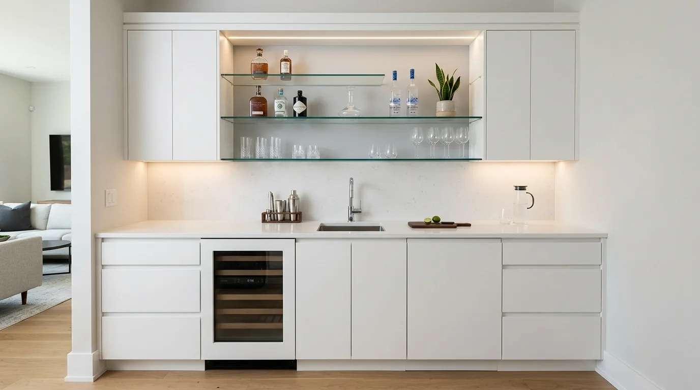 12 Stylish Wet Bar Ideas for a Sophisticated Home Entertaining Area inspiration image 10