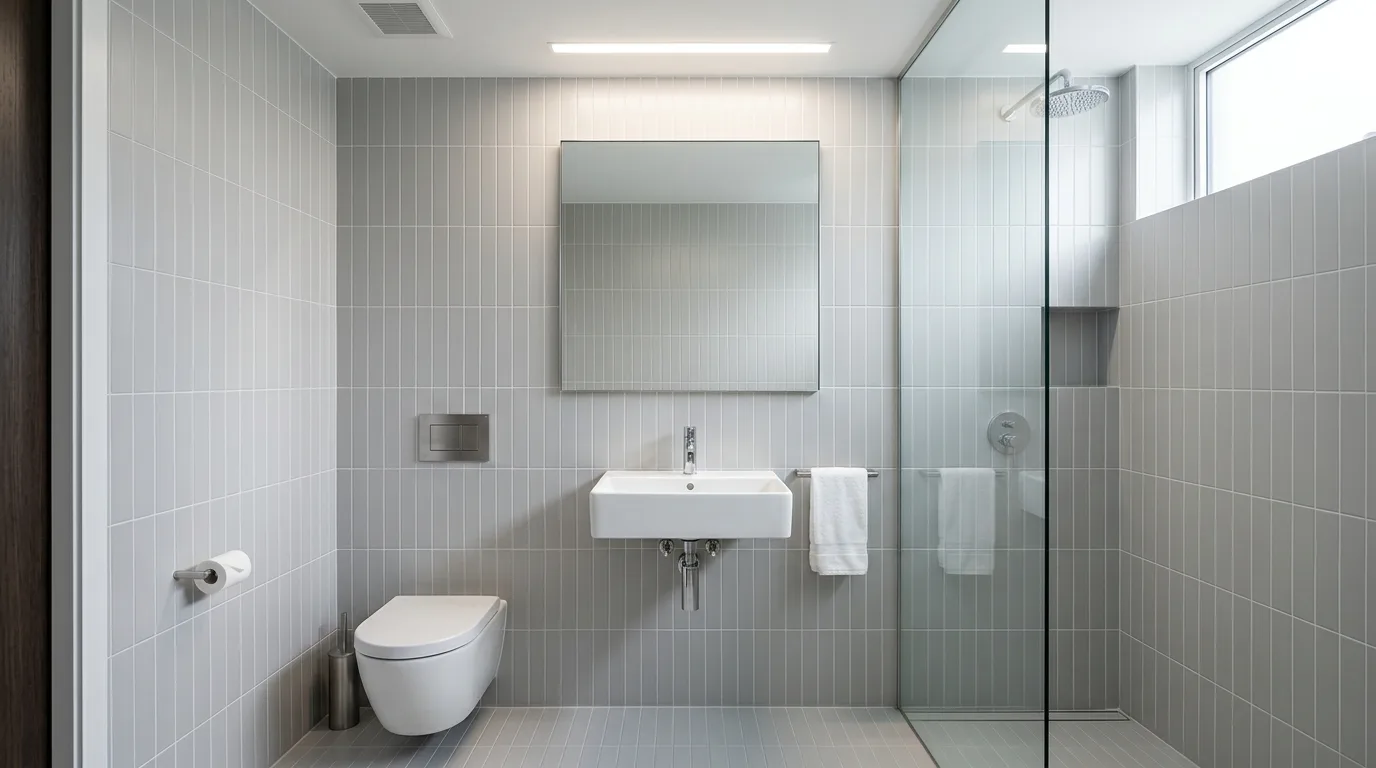 12 Trendy Vertical Bathroom Tiles Are In for a Modern Look inspiration image 4