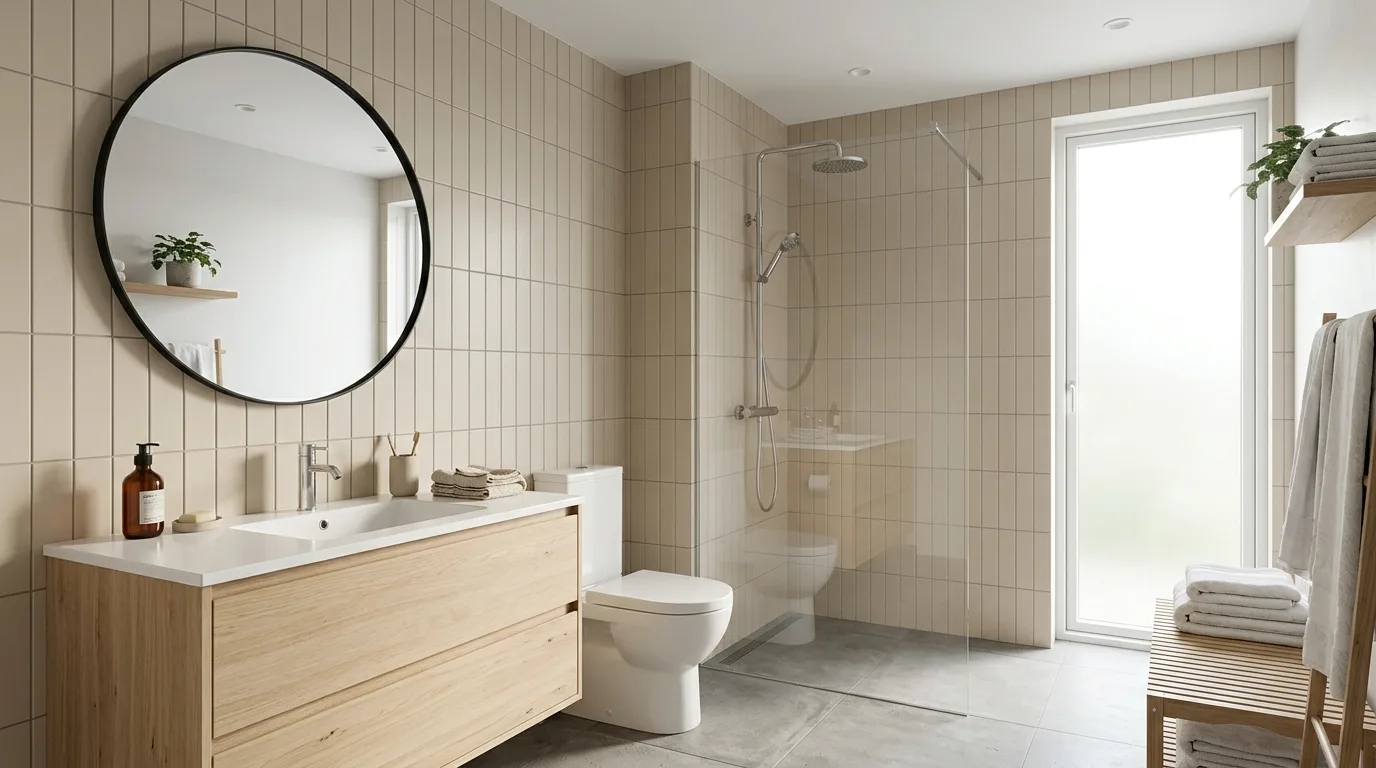 12 Trendy Vertical Bathroom Tiles Are In for a Modern Look inspiration image 6