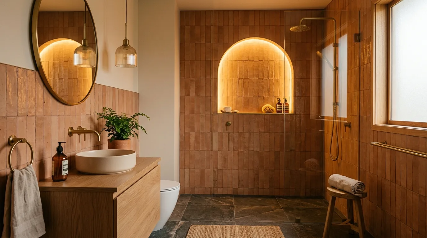 12 Trendy Vertical Bathroom Tiles Are In for a Modern Look inspiration image 7