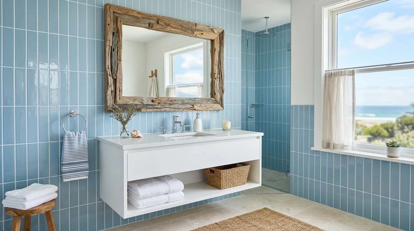 12 Trendy Vertical Bathroom Tiles Are In for a Modern Look inspiration image 11