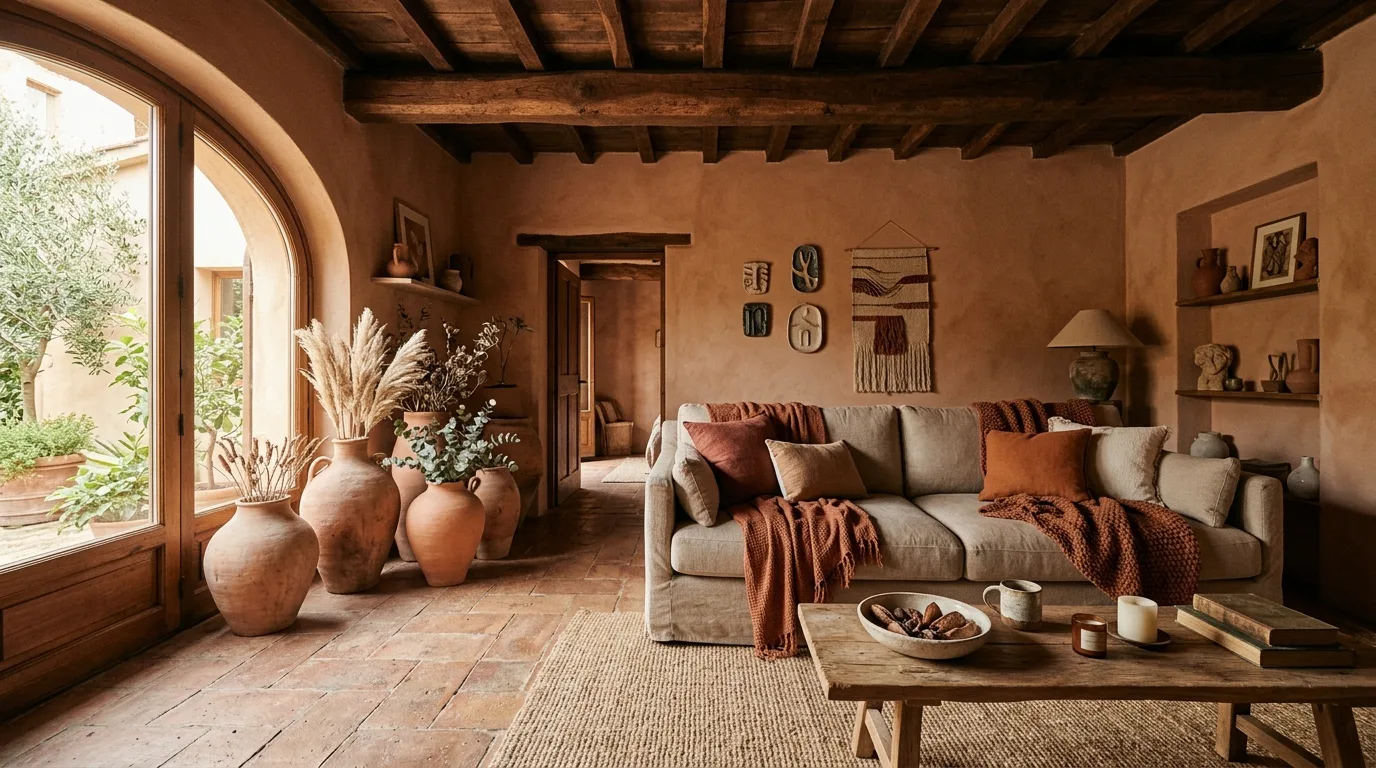 13 Warm Terracotta Living Room Ideas for an Earthy Mediterranean Vibe inspiration image 8