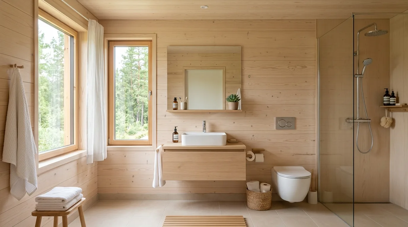 12 Warm Wood Bathroom Ideas for a Cozy and Natural Oasis inspiration image 4
