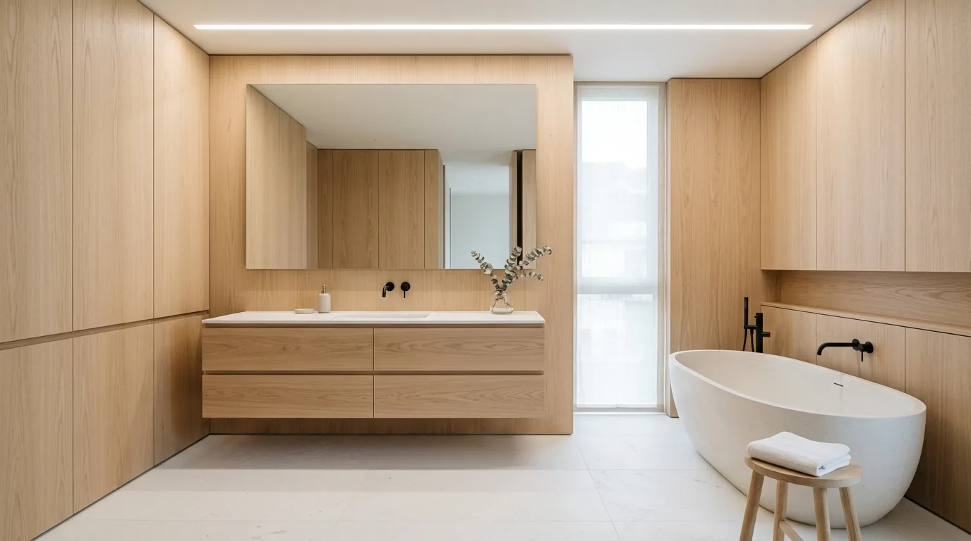12 Warm Wood Bathroom Ideas for a Cozy and Natural Oasis inspiration image 6