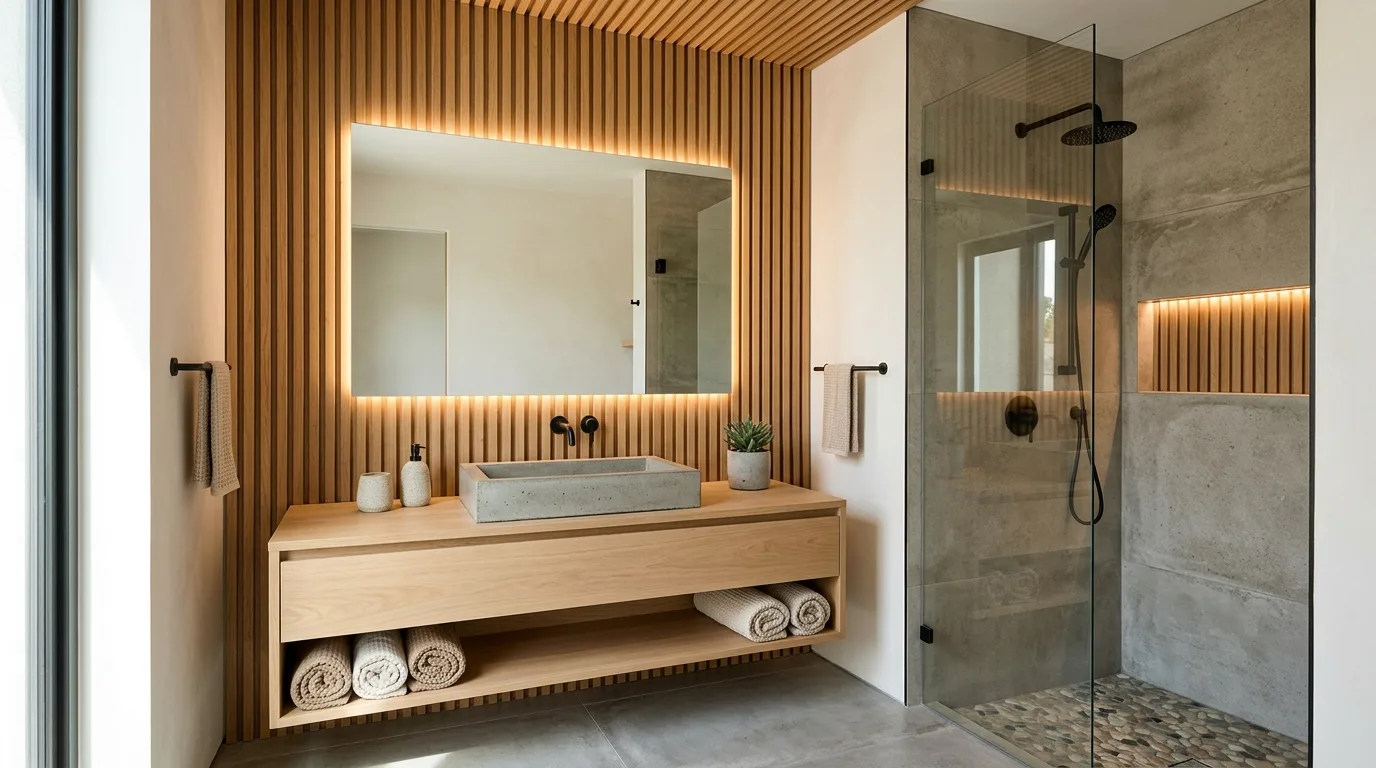 12 Warm Wood Bathroom Ideas for a Cozy and Natural Oasis inspiration image 8