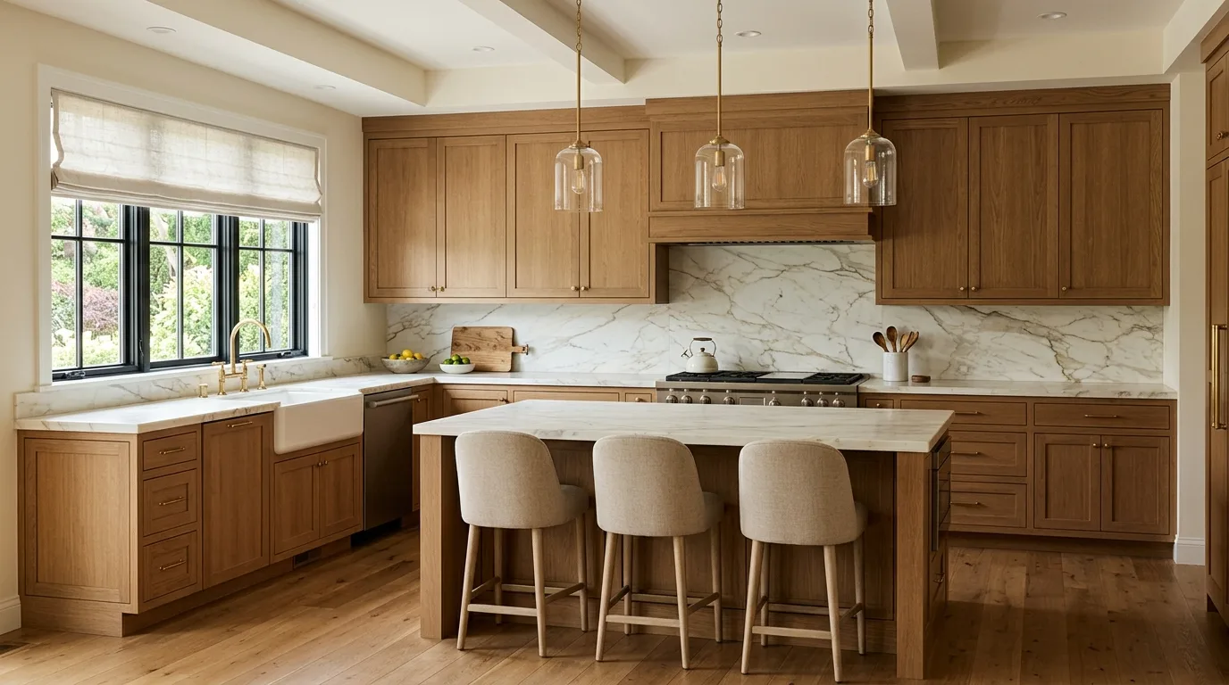 12 Warm Wood Kitchen Ideas for a Cozy and Natural Culinary Space inspiration image 11