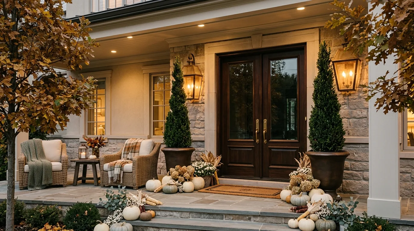 13 Welcoming Fall Porch Decor Ideas for Autumn Curb Appeal inspiration image 8