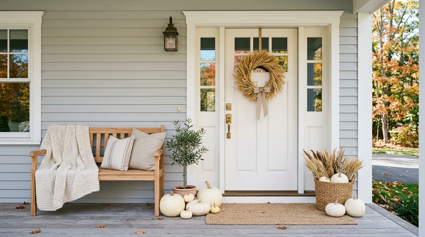 13 Welcoming Fall Porch Decor Ideas for Autumn Curb Appeal inspiration image 11