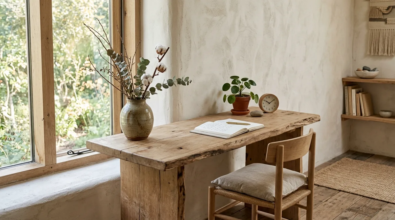 13 Zen Japandi Home Office Ideas for a Calm and Focused Environment inspiration image 9