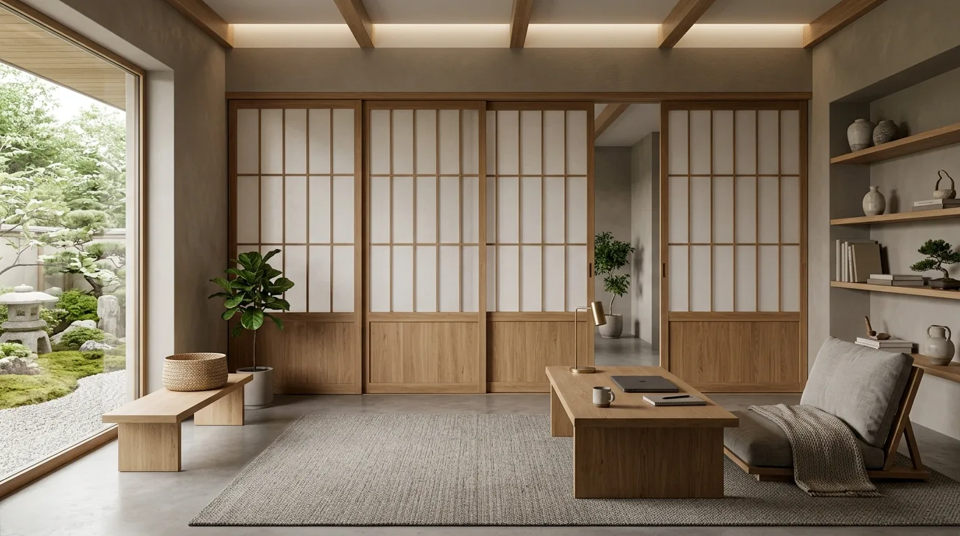 13 Zen Japandi Home Office Ideas for a Calm and Focused Environment inspiration image 10